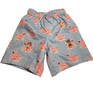 Nickelodeon Paw Patrol Boys Swim Trunks Blue Flamingo Pool Floats Size 3T
